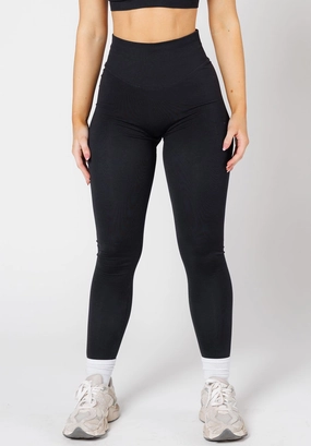 Petite Size Work Commute CurveFlex Hourglass Sculptseam? Plus Seamless Legging Black