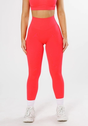 Lounge Fit Slim Fit Hiking Trail CurveFlex Hourglass Sculptseam? Plus Seamless Legging Hot Tropic
