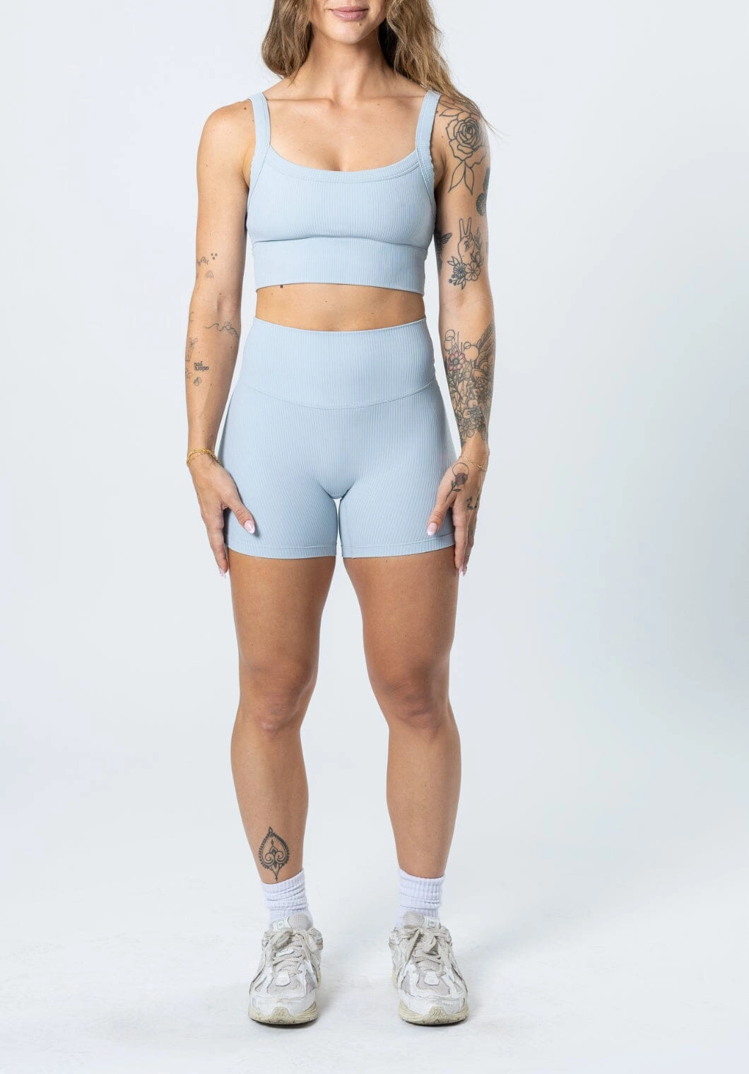 CloudRib Original Sculptseam? Short Pearl Blue Temperature Regulating Fibers Sleek Waist