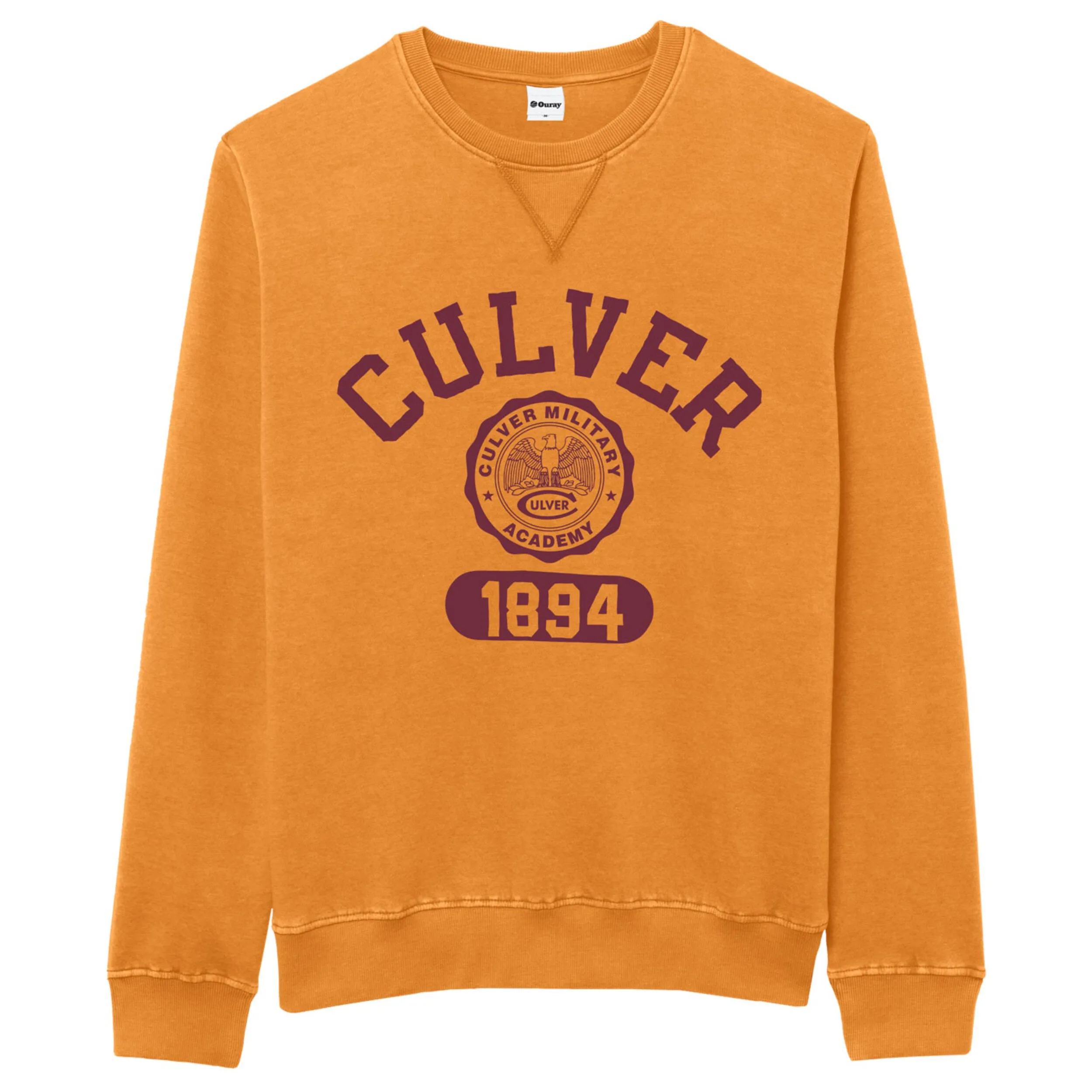 product luxury factor Weathered Fleece Crew - Heather Autumn Blaze