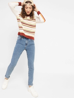 Night Out Bold Look Smooth Creative Look Adult Fashion Women's 721 Blue Skinny Fit High Rise Jeans