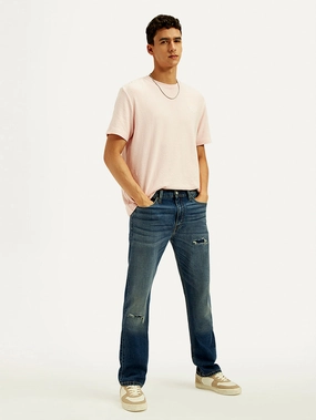 Men's Tinted 513 Med Indigo Slim Straight Fit Mid Rise Jeans Everyday Eco Friendly Earthy