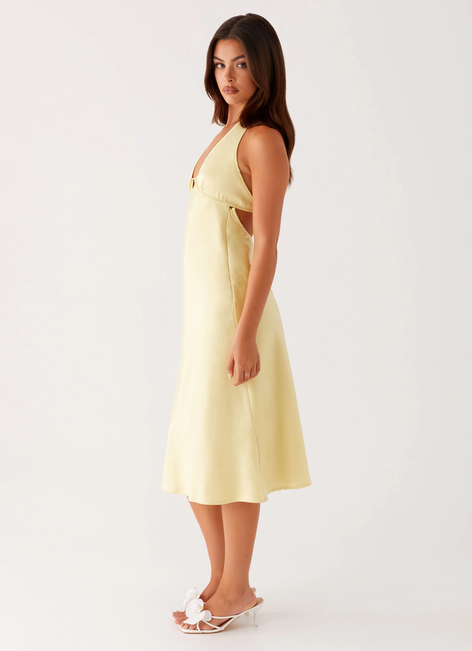 Davies Midi Dress - Yellow Ankle-length Shore Time