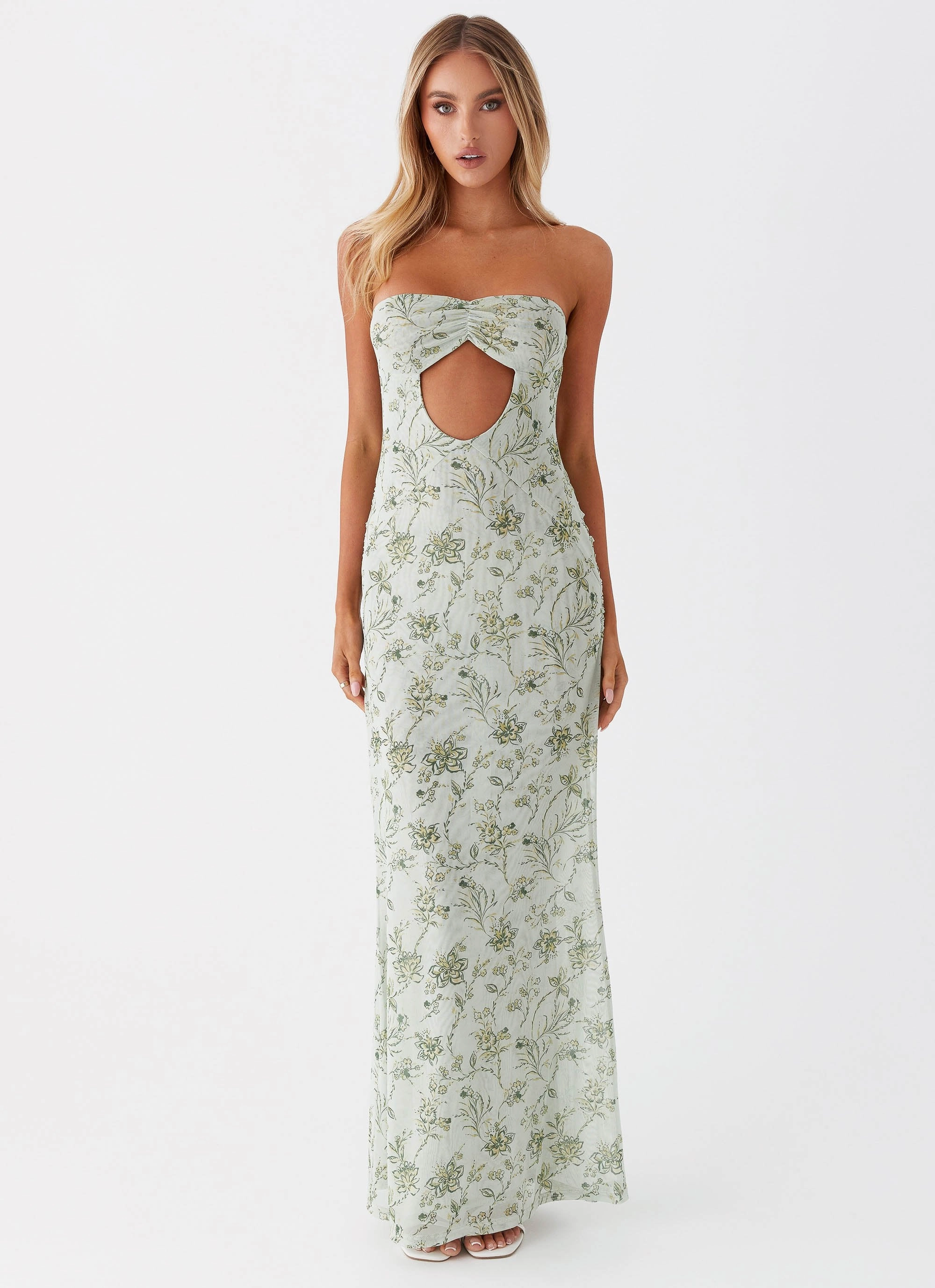 Summer Ease Outfit Boost Dearest Maxi Dress - Sage Floral