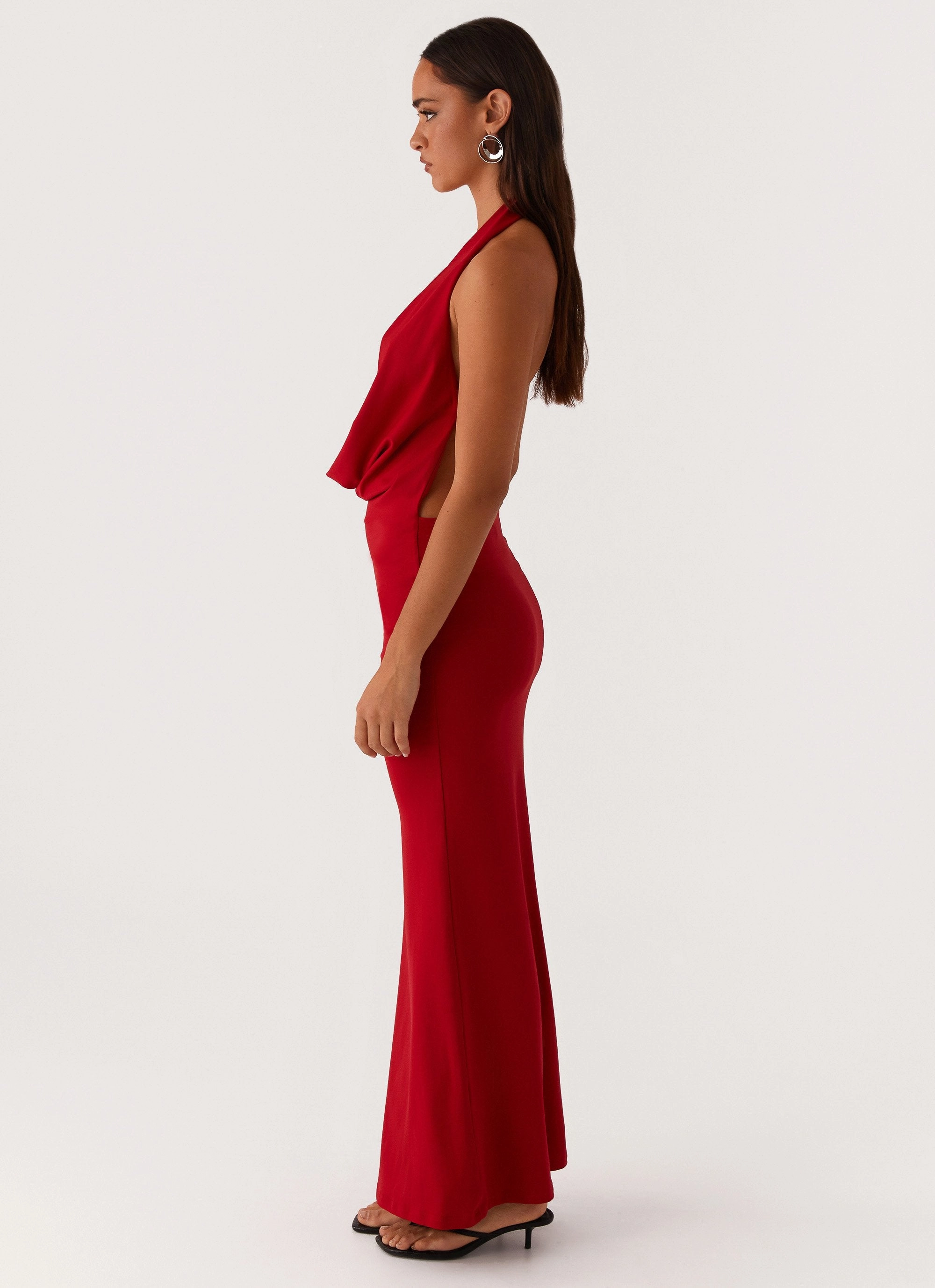 Dedicated Maxi Dress - Red Soft Movement Sage Detail