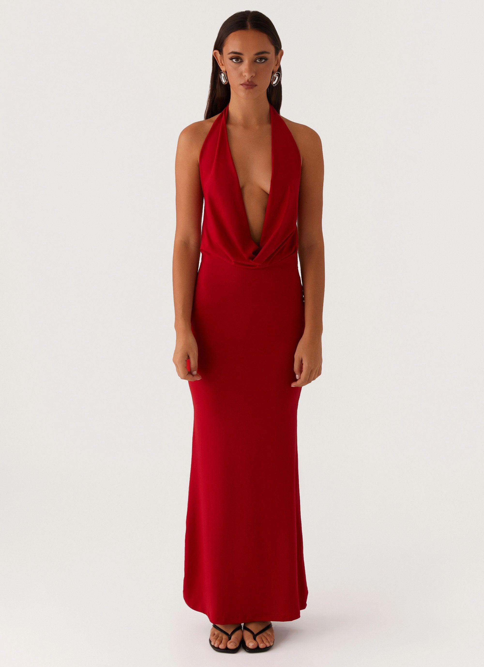 Dedicated Maxi Dress - Red Lounge Mood