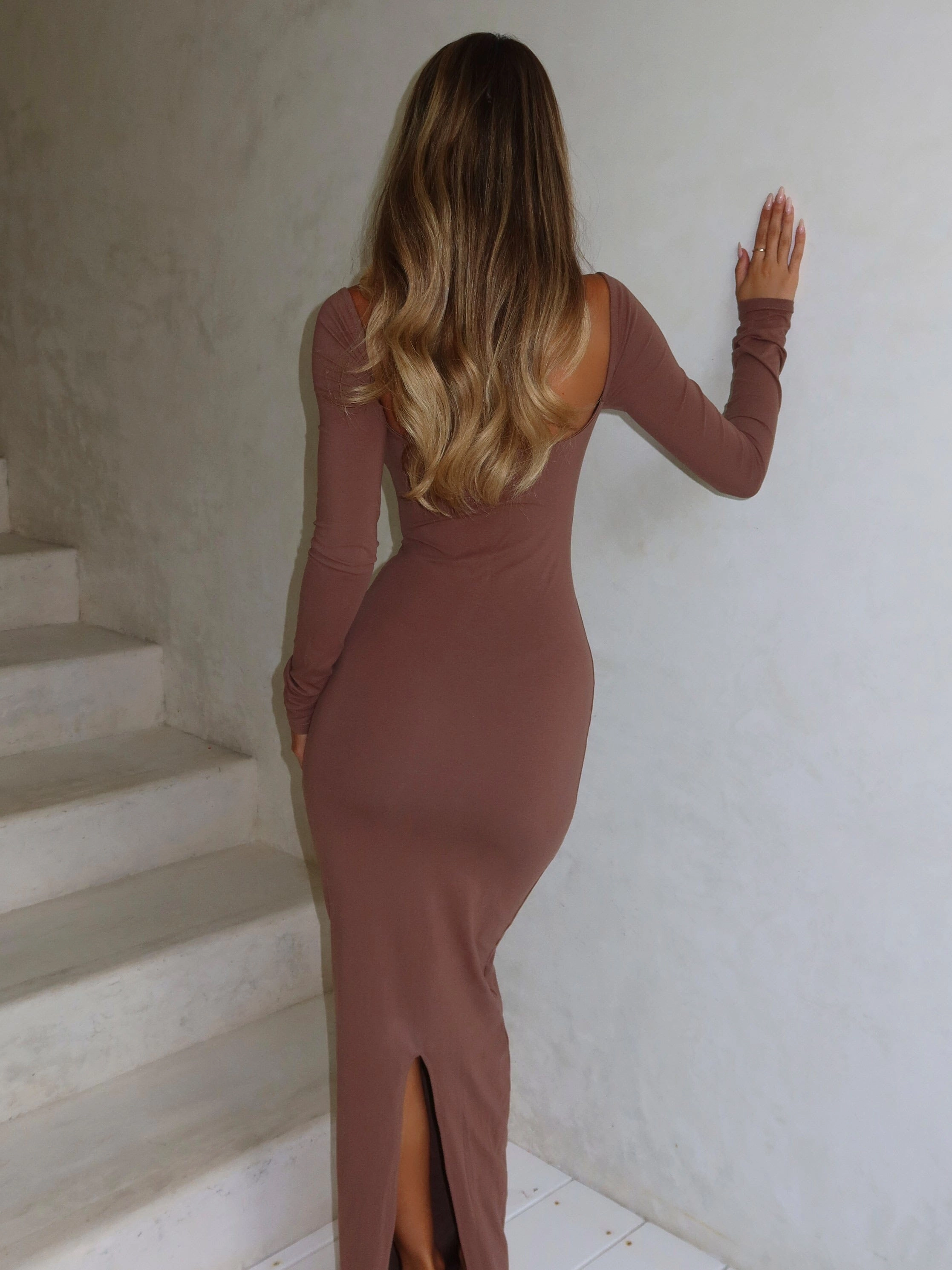 Calm Tone DIONNE MAXI DRESS TAUPE