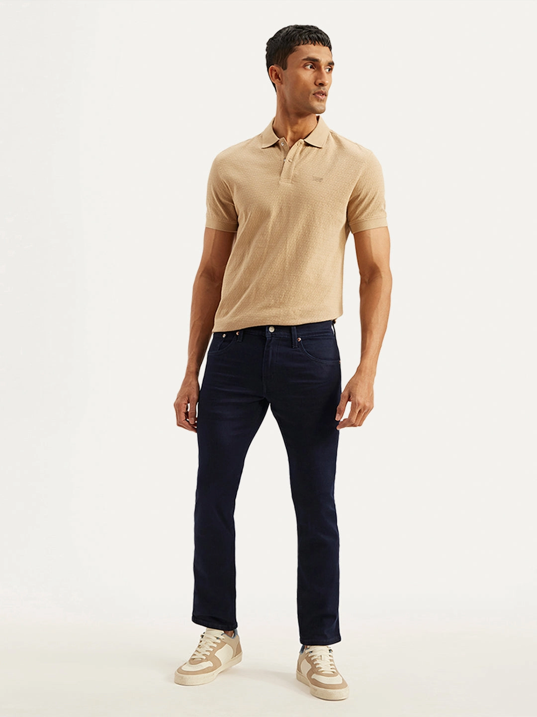 Core Fit Men's 65504 Dark Blue Skinny Fit Mid Rise Jeans