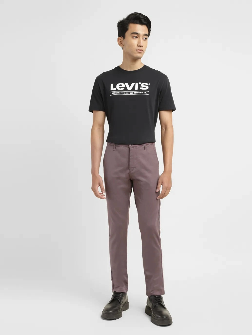 Men's 512 Brown Slim Tapered Fit Chinos Flex Fit Design