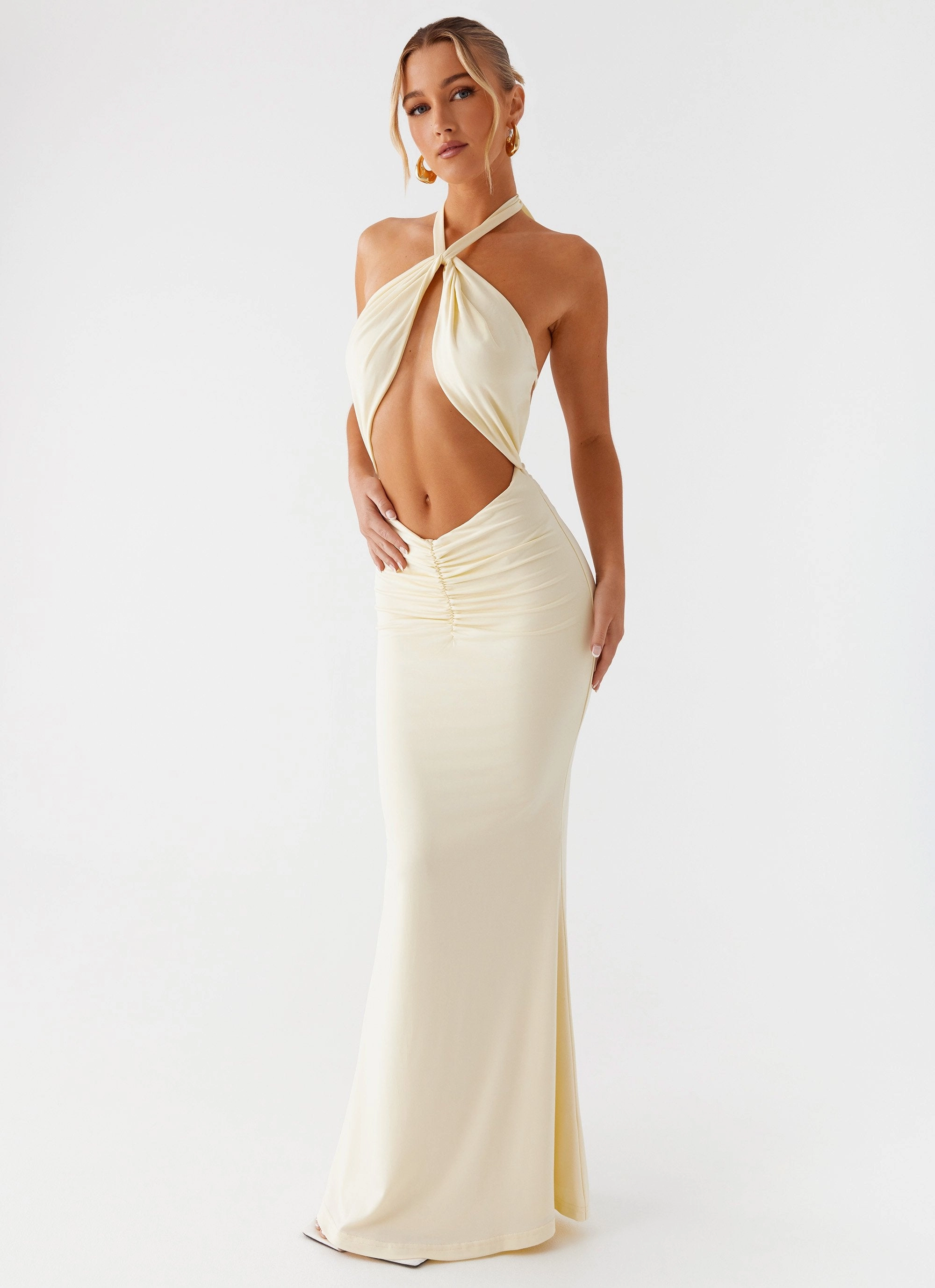 Profile Enhancer Double Take Maxi Dress - Yellow