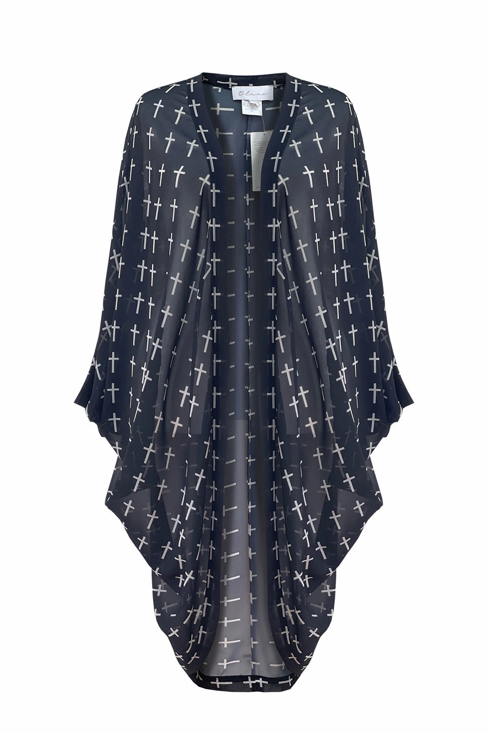 Reinforced Stress Points Wind Stop Blanc - T604 Cross Kimono