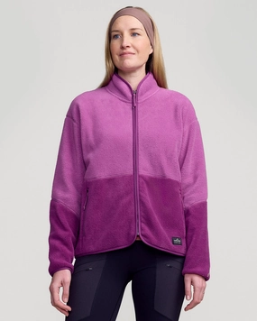 Women's Trailhead Fleece Jacket - Berry/Washed Berry Compression Storage SeamlessBonding