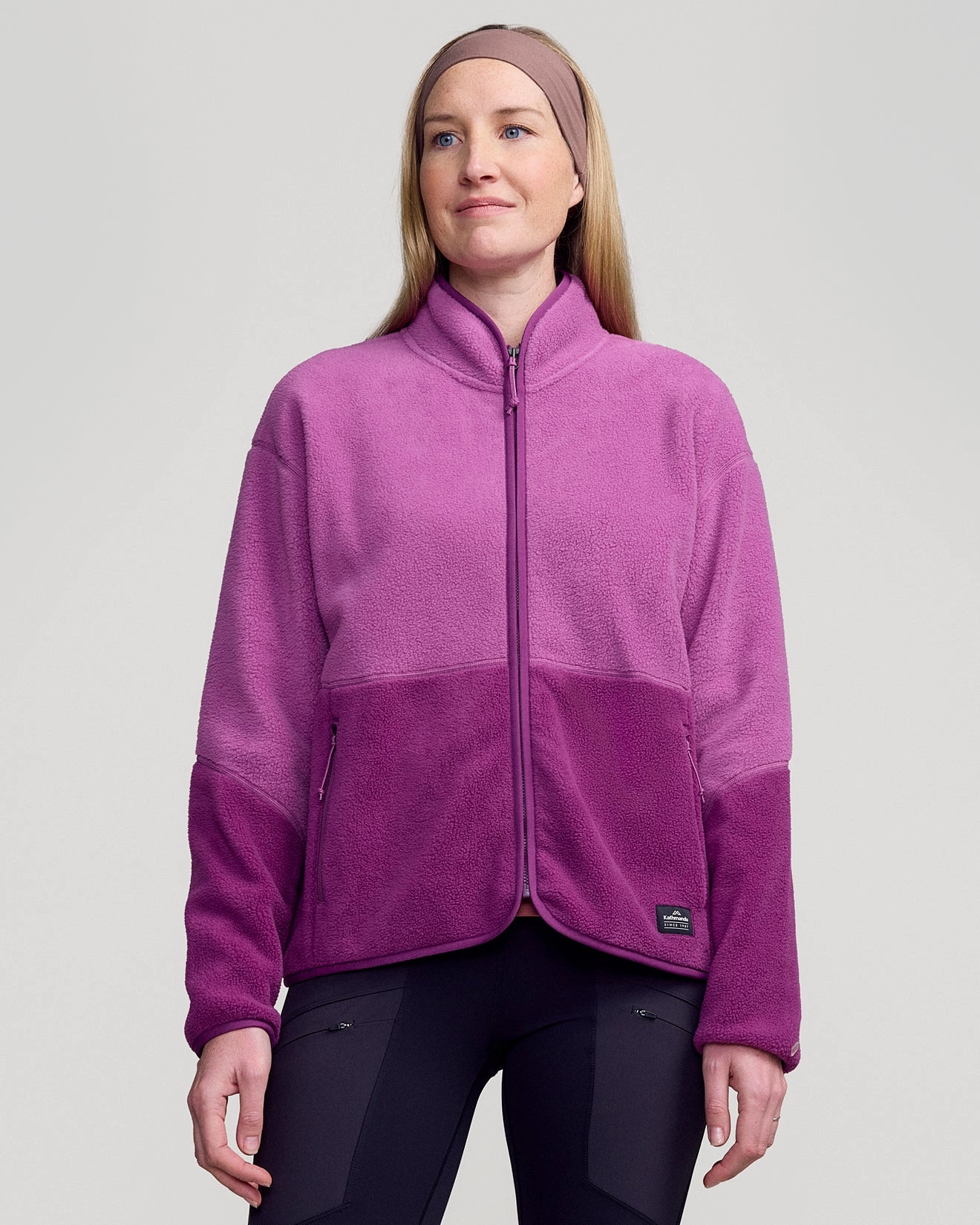 Women's Trailhead Fleece Jacket - Berry/Washed Berry Compression Storage SeamlessBonding