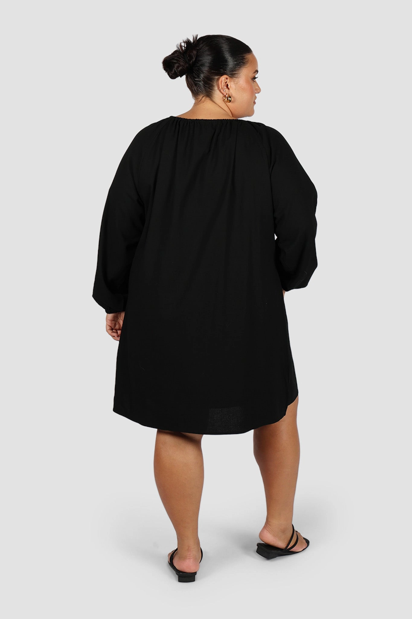 Waist-Cinching EADIE DRESS BLACK