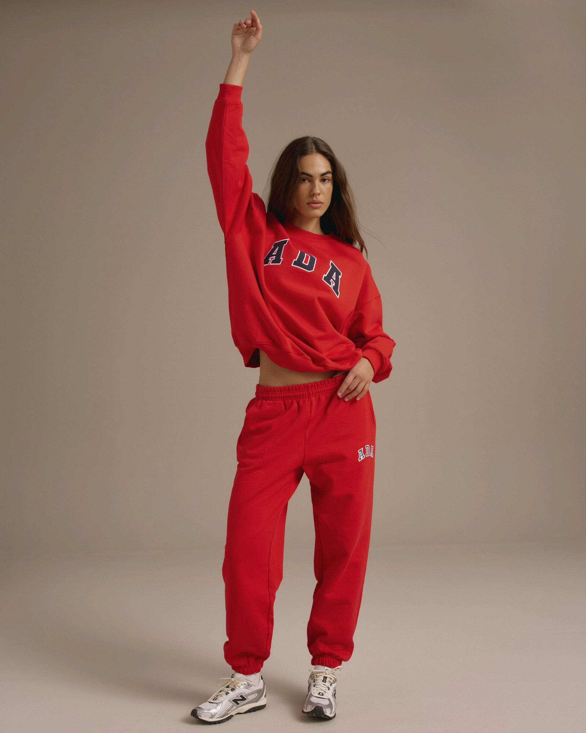 AdjustableDrawstring Anti Cling Finish ADA Sweatpants - Classic Red