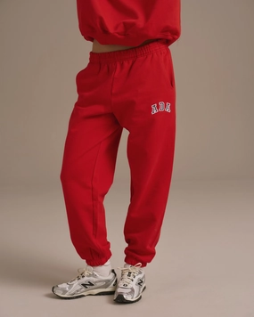 ADA Sweatpants - Classic Red Flat Lock Seams