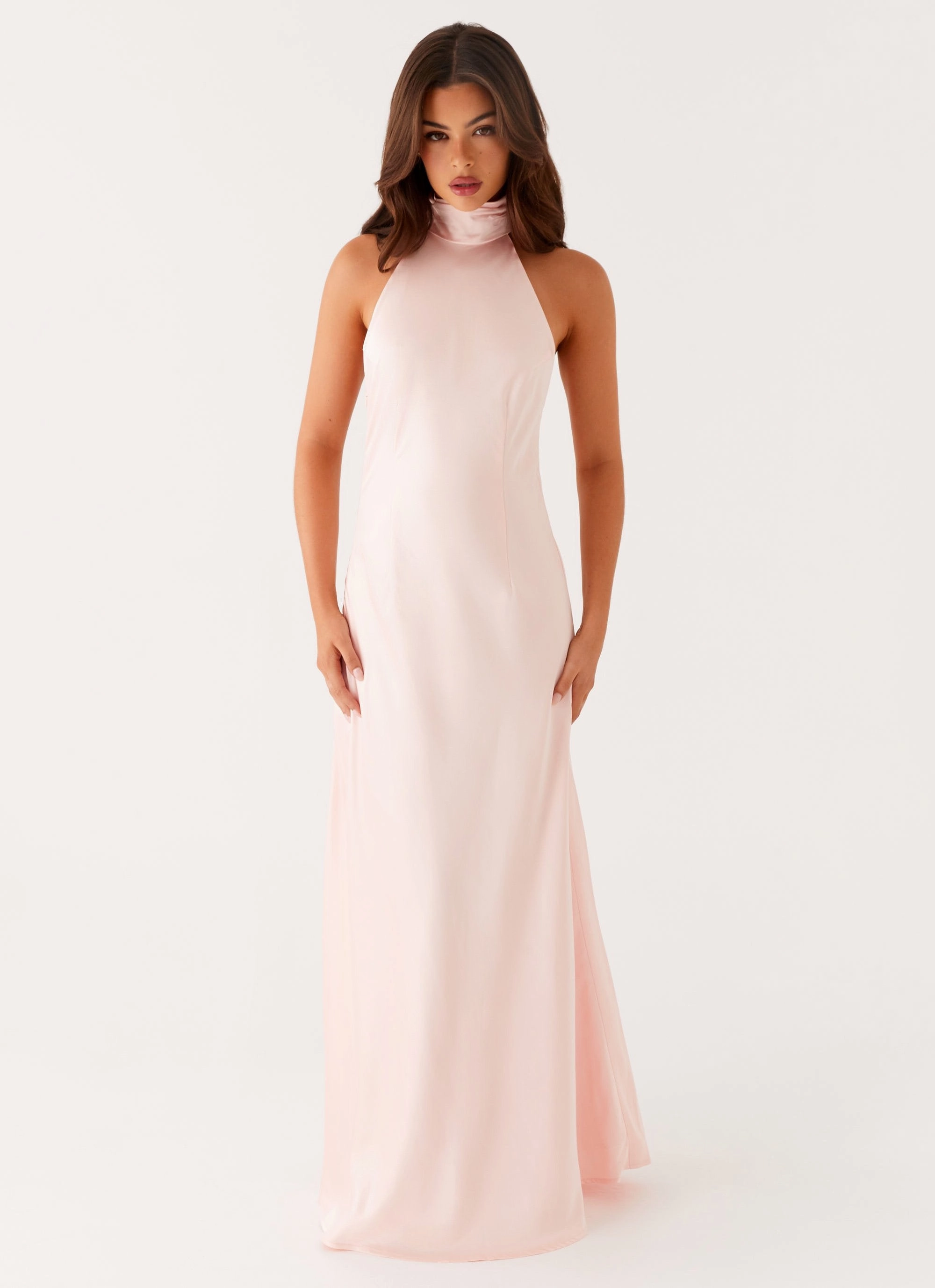Siani Backless Maxi Dress - Pink Perfect Waist