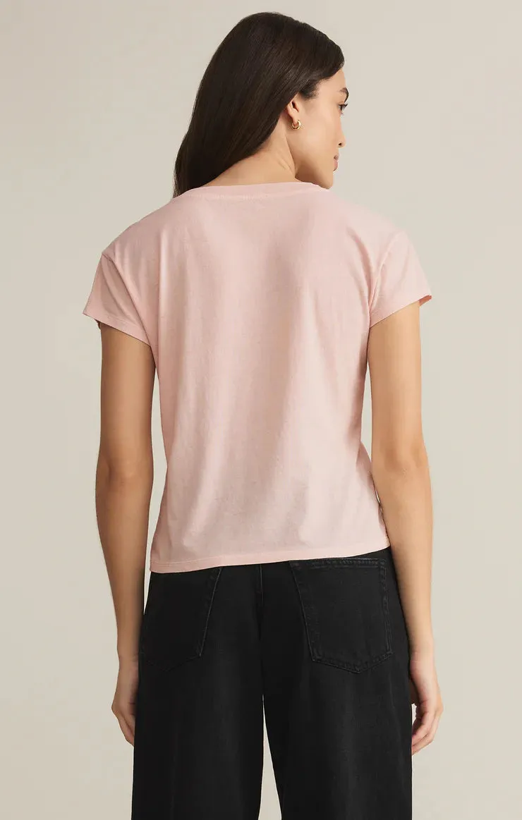 Active Layers Comfy Vibes EasyCarePolyCotton Modern V Neck Tee | Graphite Grey, Pink Salt, White