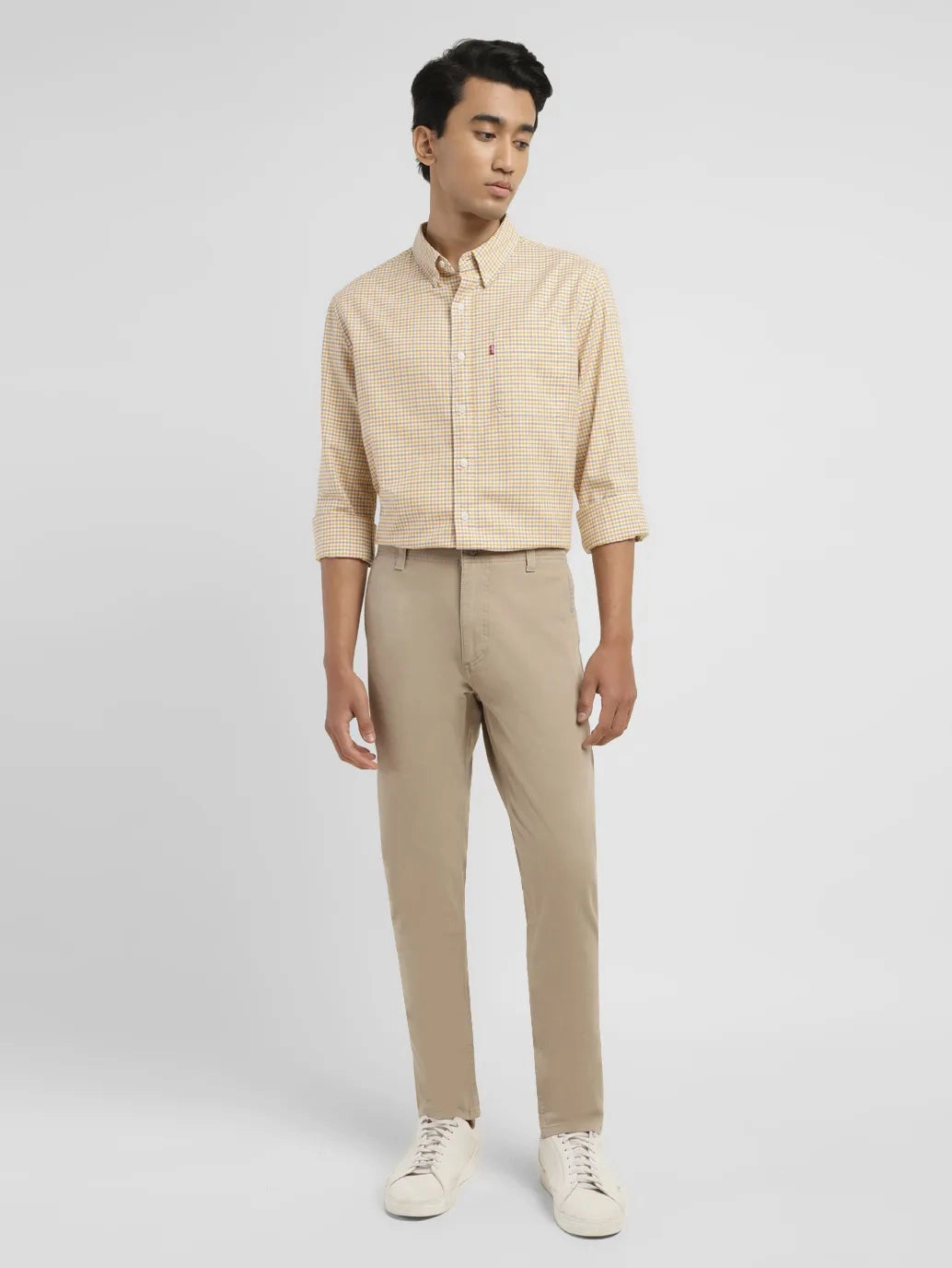 Hygienic Inner Layer Base Layer Men's 512 Beige Slim Tapered Fit Chinos