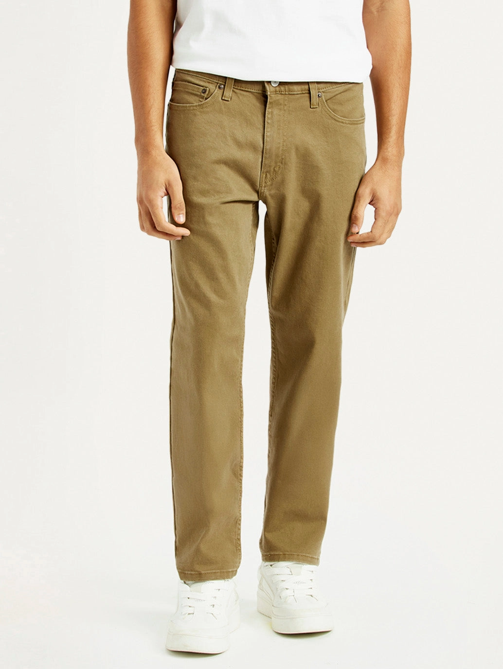 Men's 541 Khaki Athletic Tapered Fit Mid Rise Jeans Sandblasted Finish