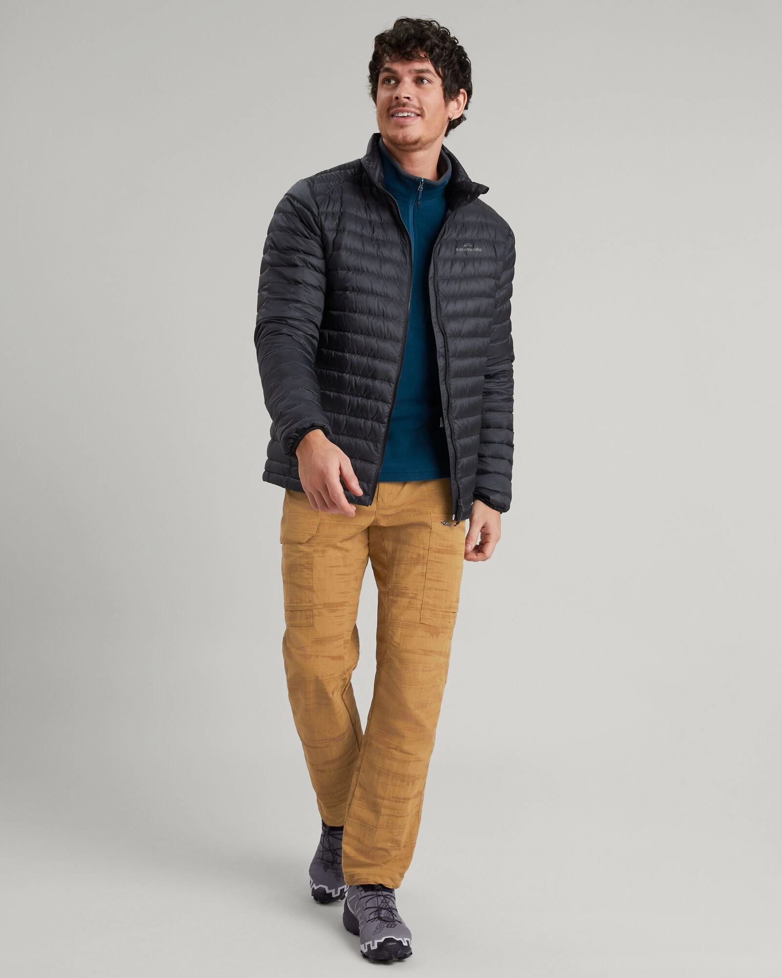 Men's Heli R Down Jacket - Black Stingray TearResistantOuter