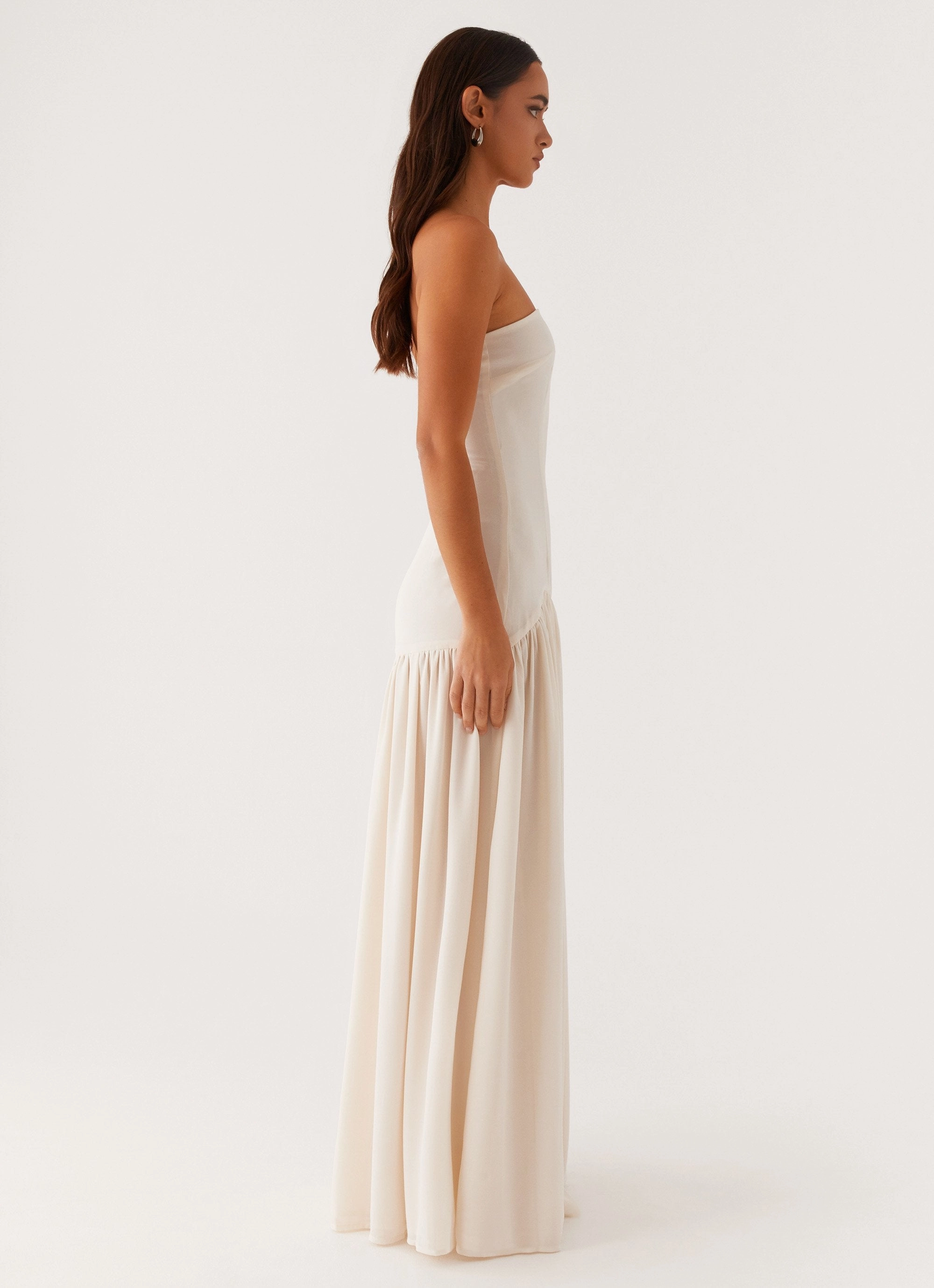 Understated Elegance Eden Strapless Maxi Dress - Ivory