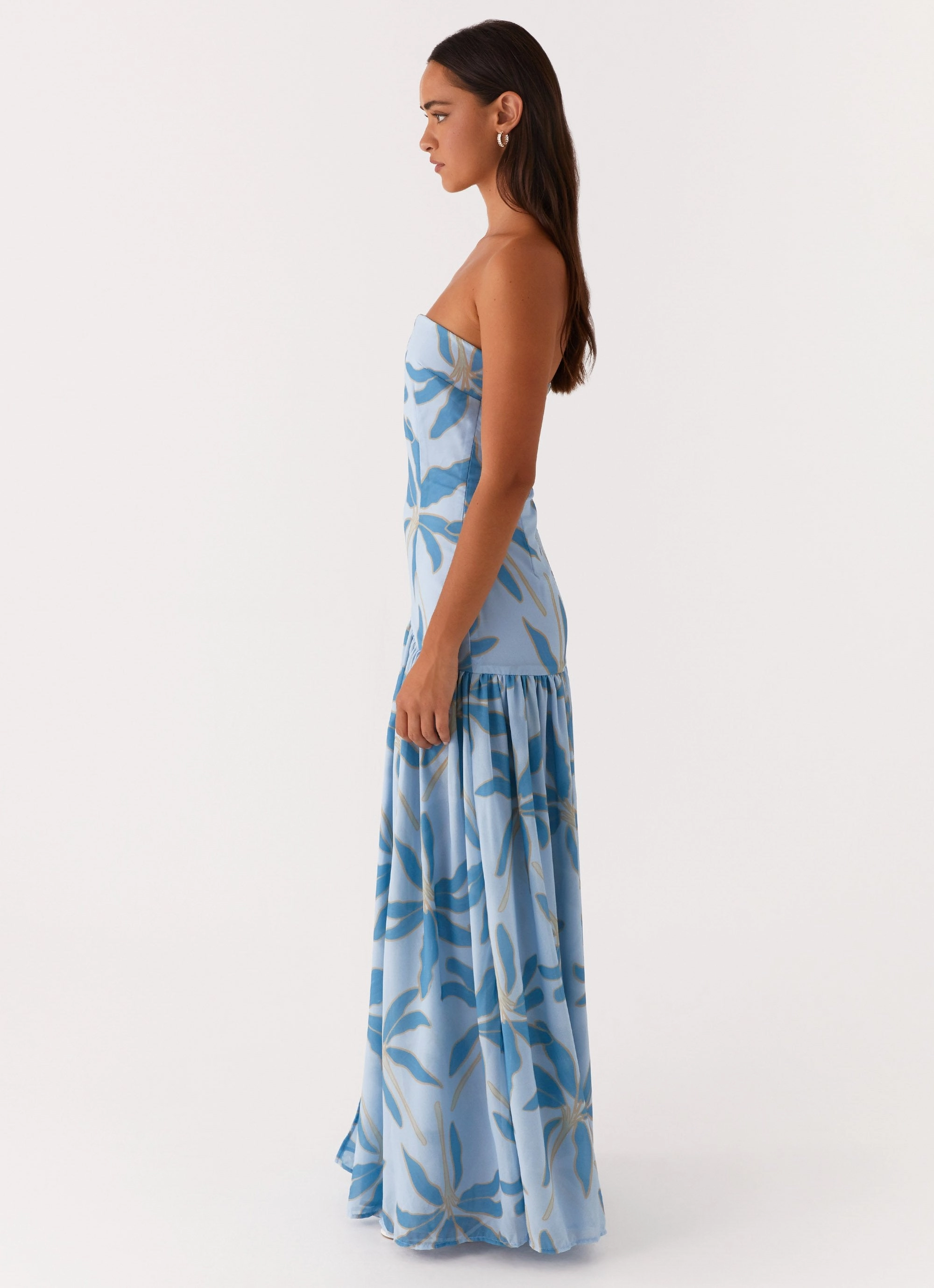 Eden Strapless Maxi Dress - Opulent Blue Radiant Mood