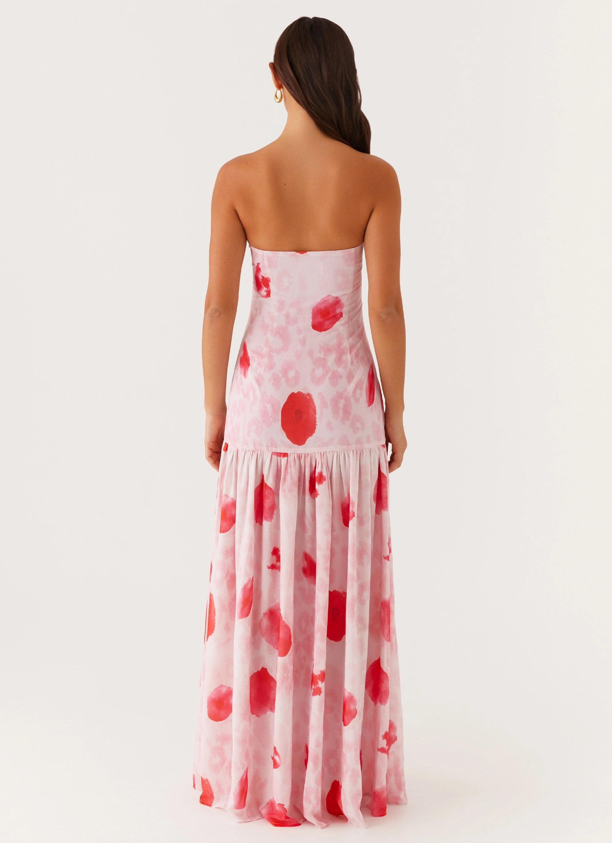 Eden Strapless Maxi Dress - Rose Leopard Clean Comfort All Season
