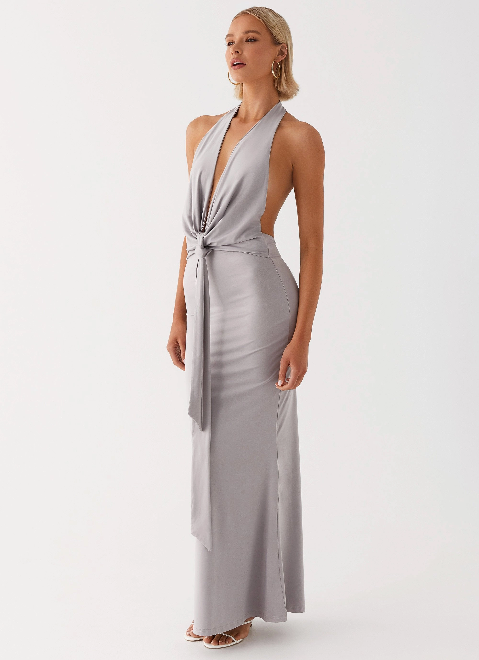 Carmella Maxi Dress - Grey Sunset Hour