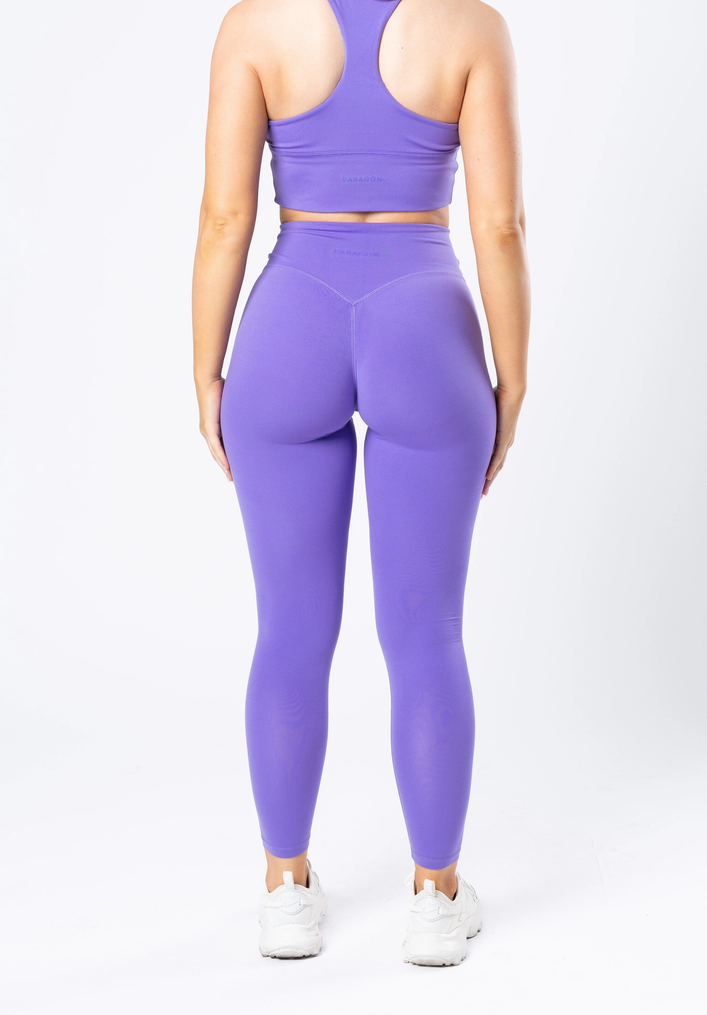 Reluna Original Sculptseam? Plus Legging Violet Ribbed Texture Fabric Breathable Design