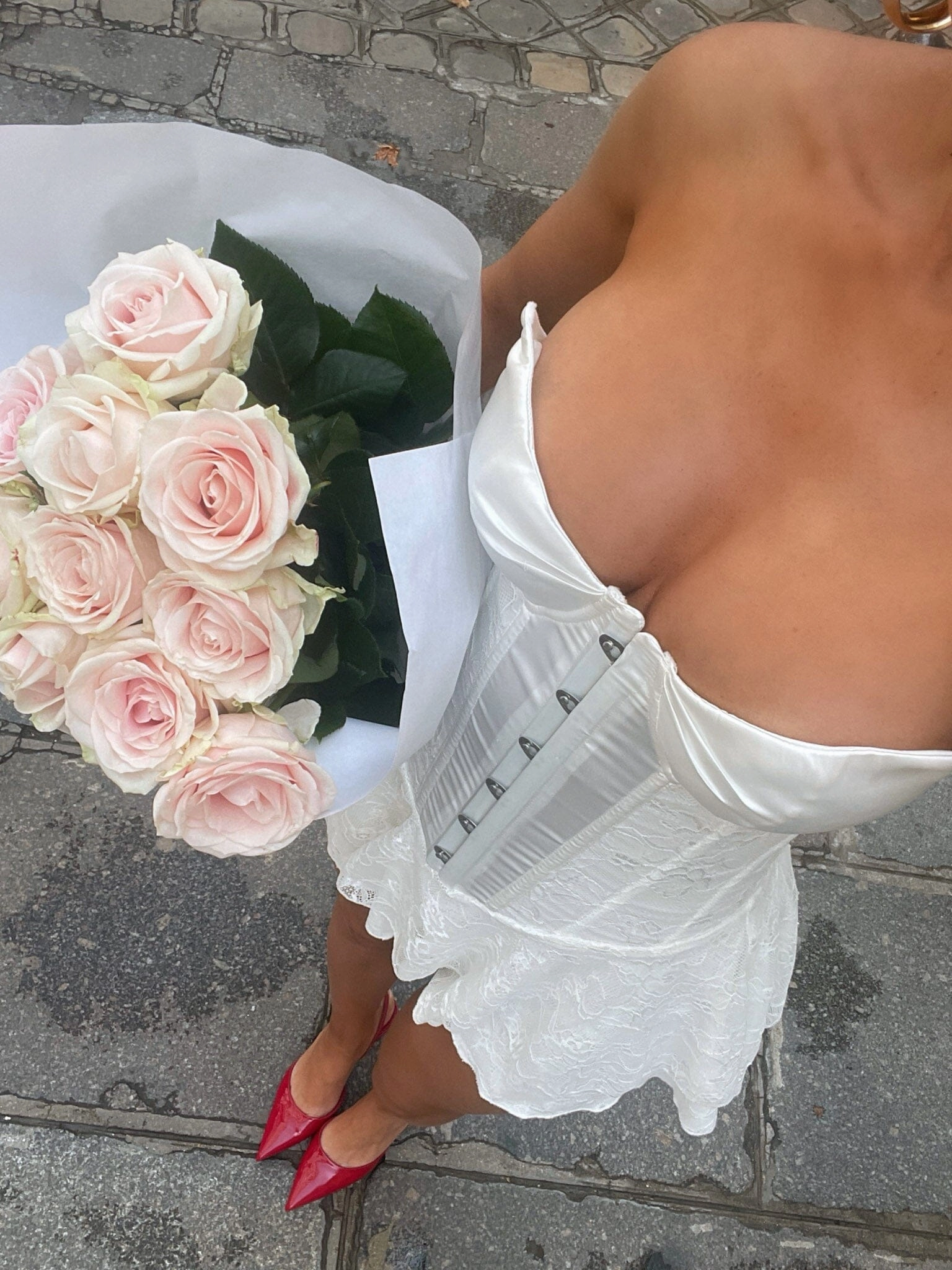 LORELEI MINI DRESS WHITE Layered Volume