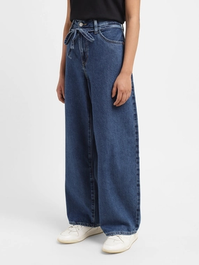 Versatile Tailoring Women's Indigo XL Balloon Loose Fit Mid Rise Jeans