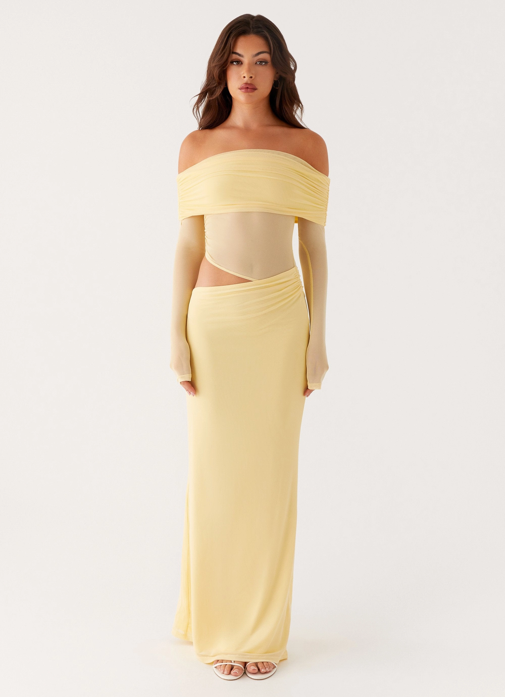 Emery Maxi Dress - Yellow Relaxed Waistband