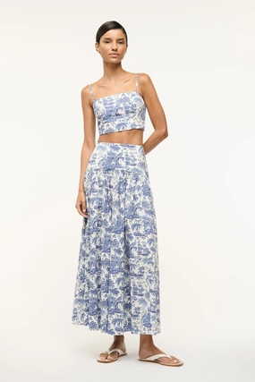 Modern Tones Calm Mood PROCIDA SKIRT | BLUE TOILE