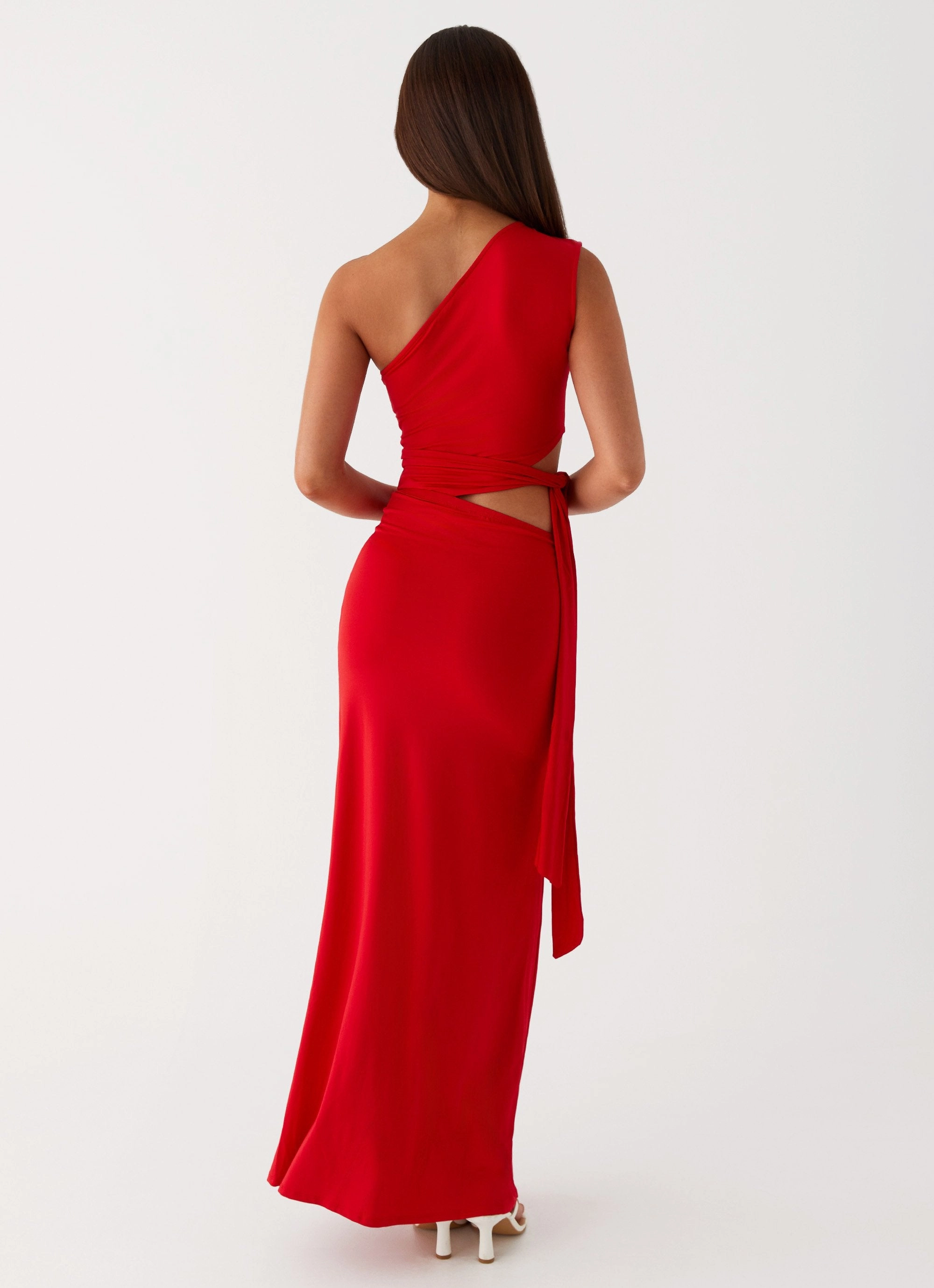 Polished Design Love Me Tie Maxi Dress - Red