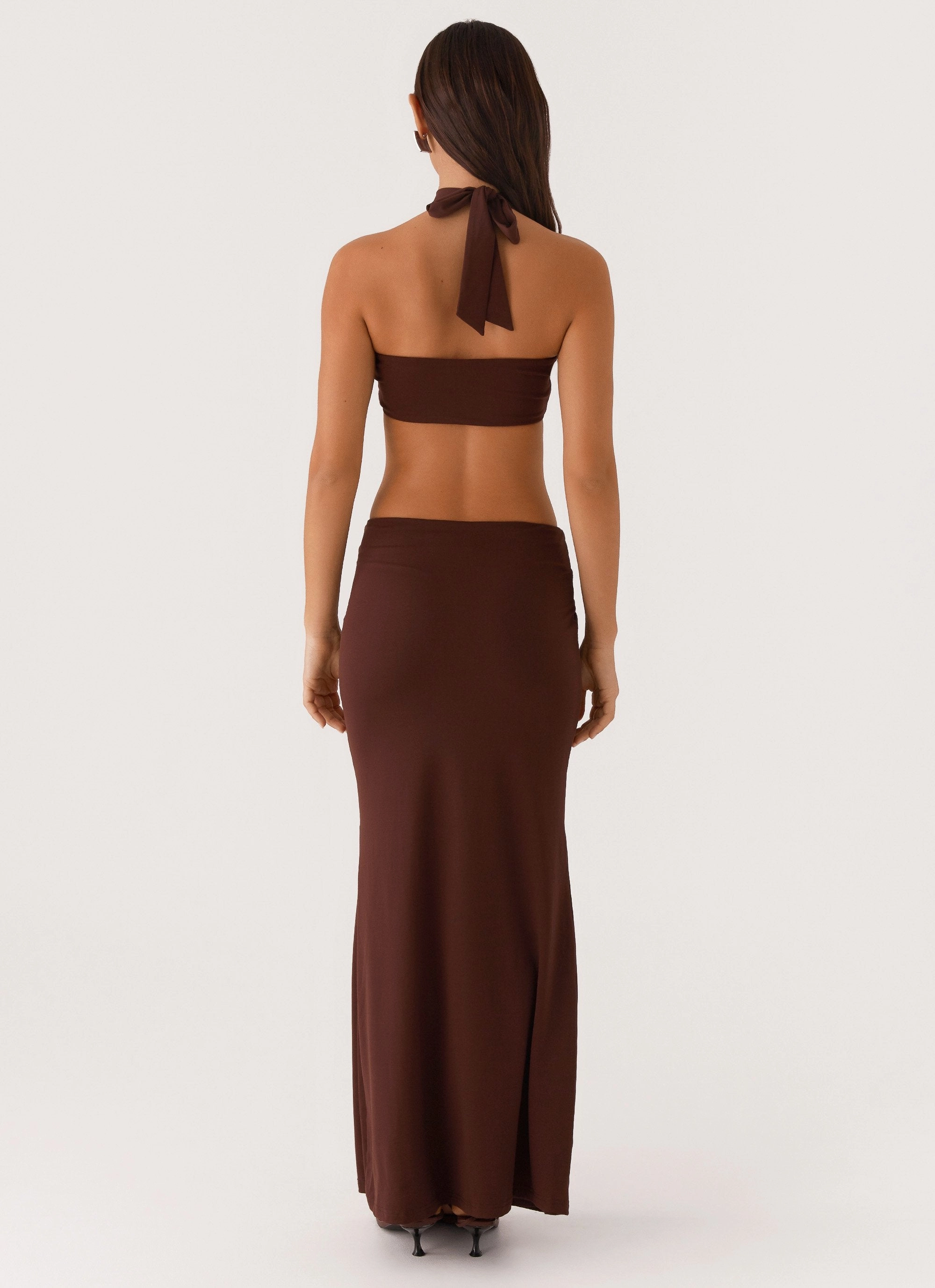 Elinor Maxi Dress - Chocolate Stylish Appearance everyday staple