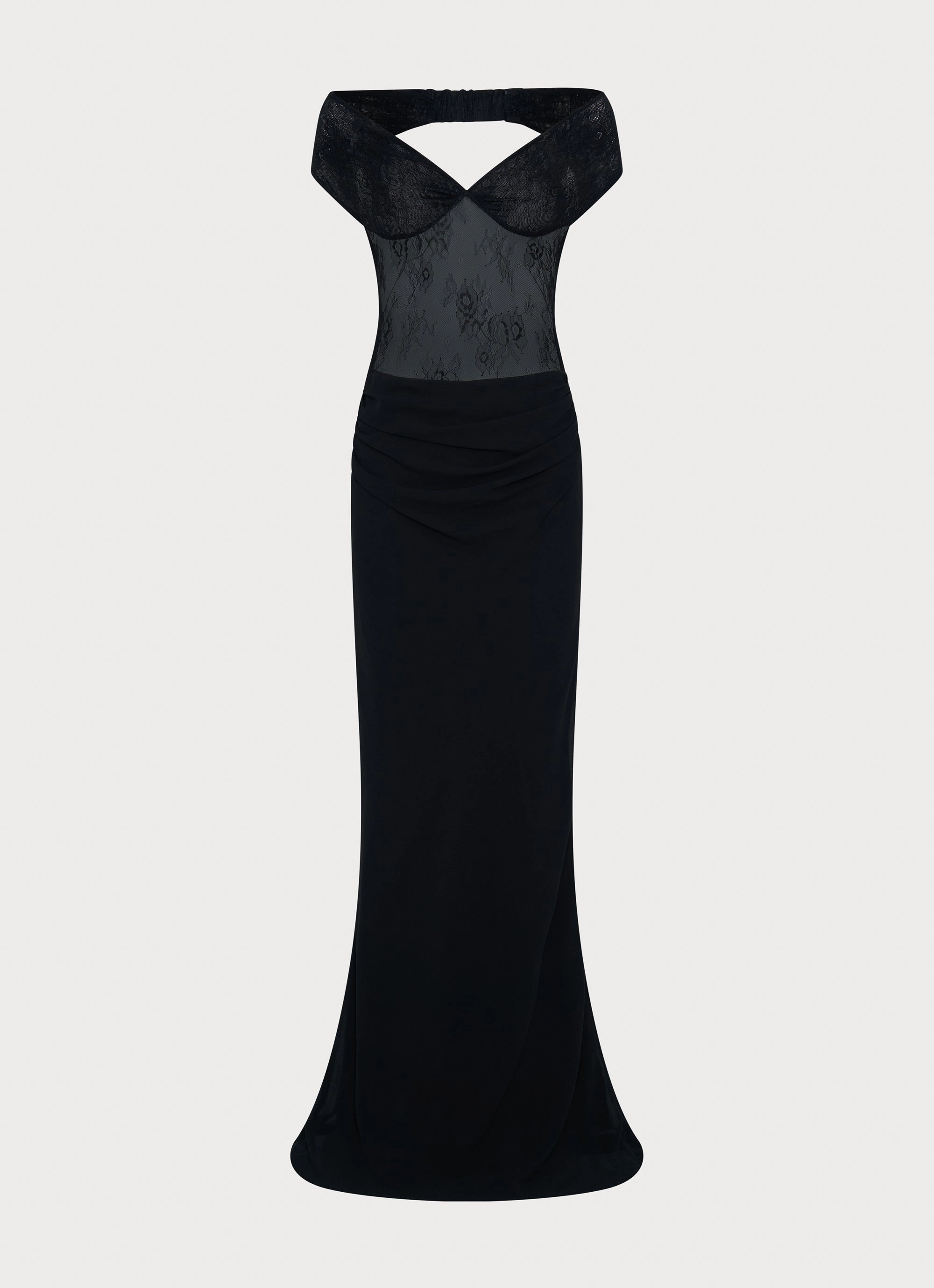 Fashion-forward day dress Elle Maxi Dress - Black