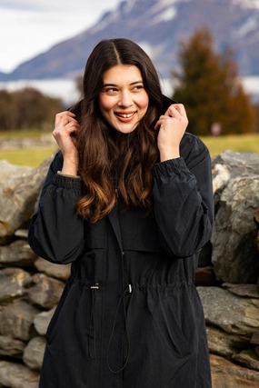 Elm Shanee Parker Jacket Black Hike Fit Softshell Technology