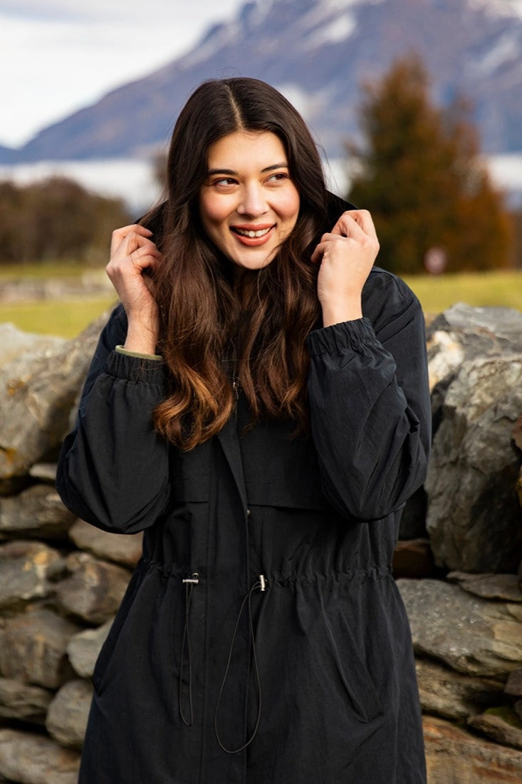 Elm Shanee Parker Jacket Black Hike Fit Softshell Technology