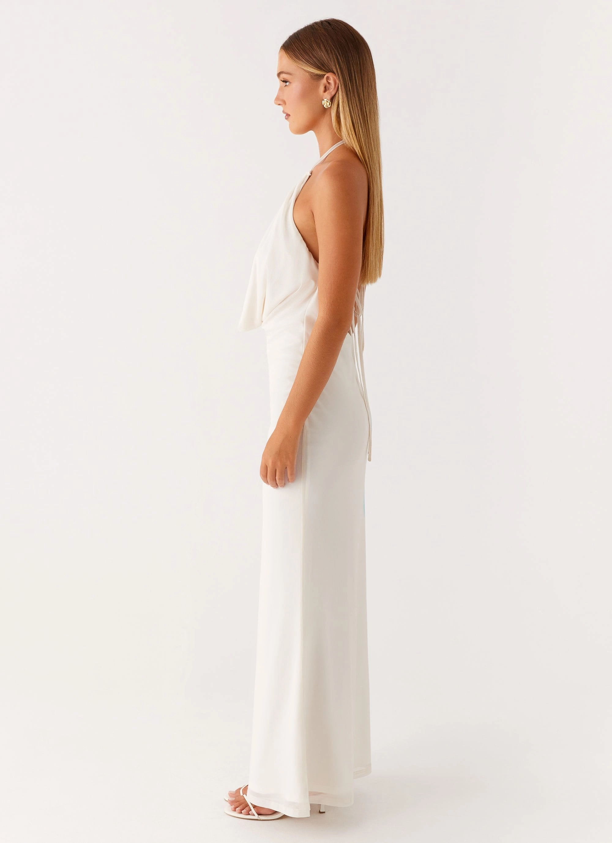 Elo Maxi Dress - Ivory Versatile Comfort Wear