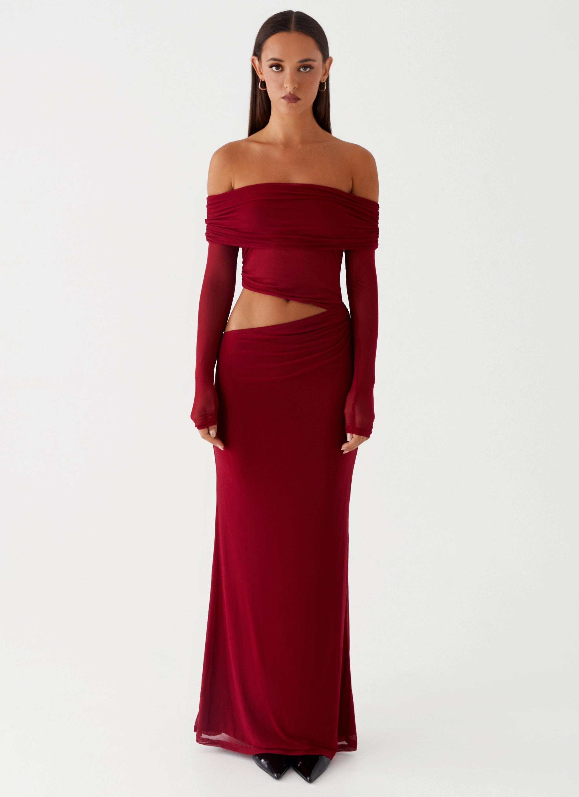City Layers Emery Maxi Dress - Cherry Red