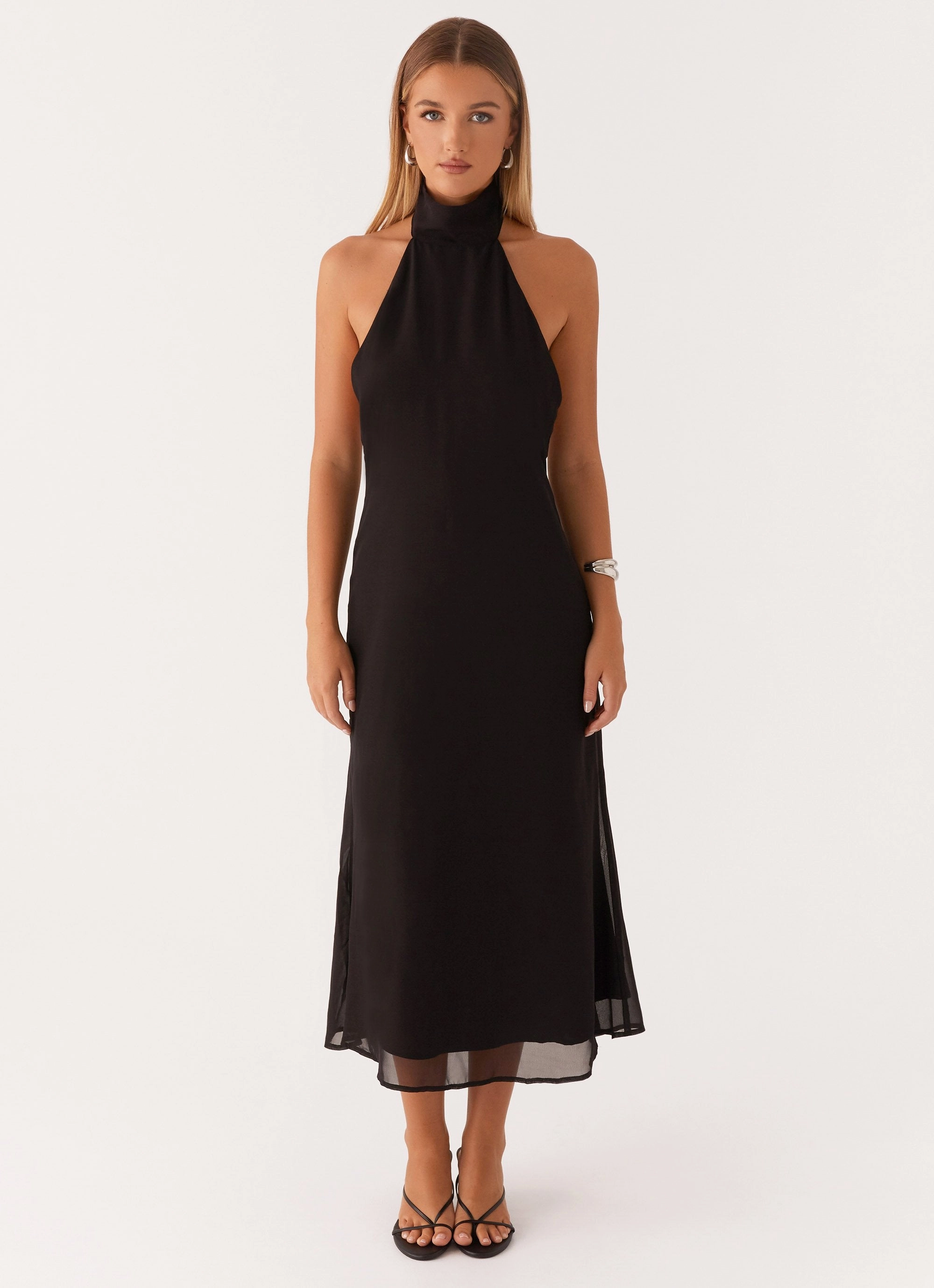 Emmalyn Midi Dress - Black Daily Option