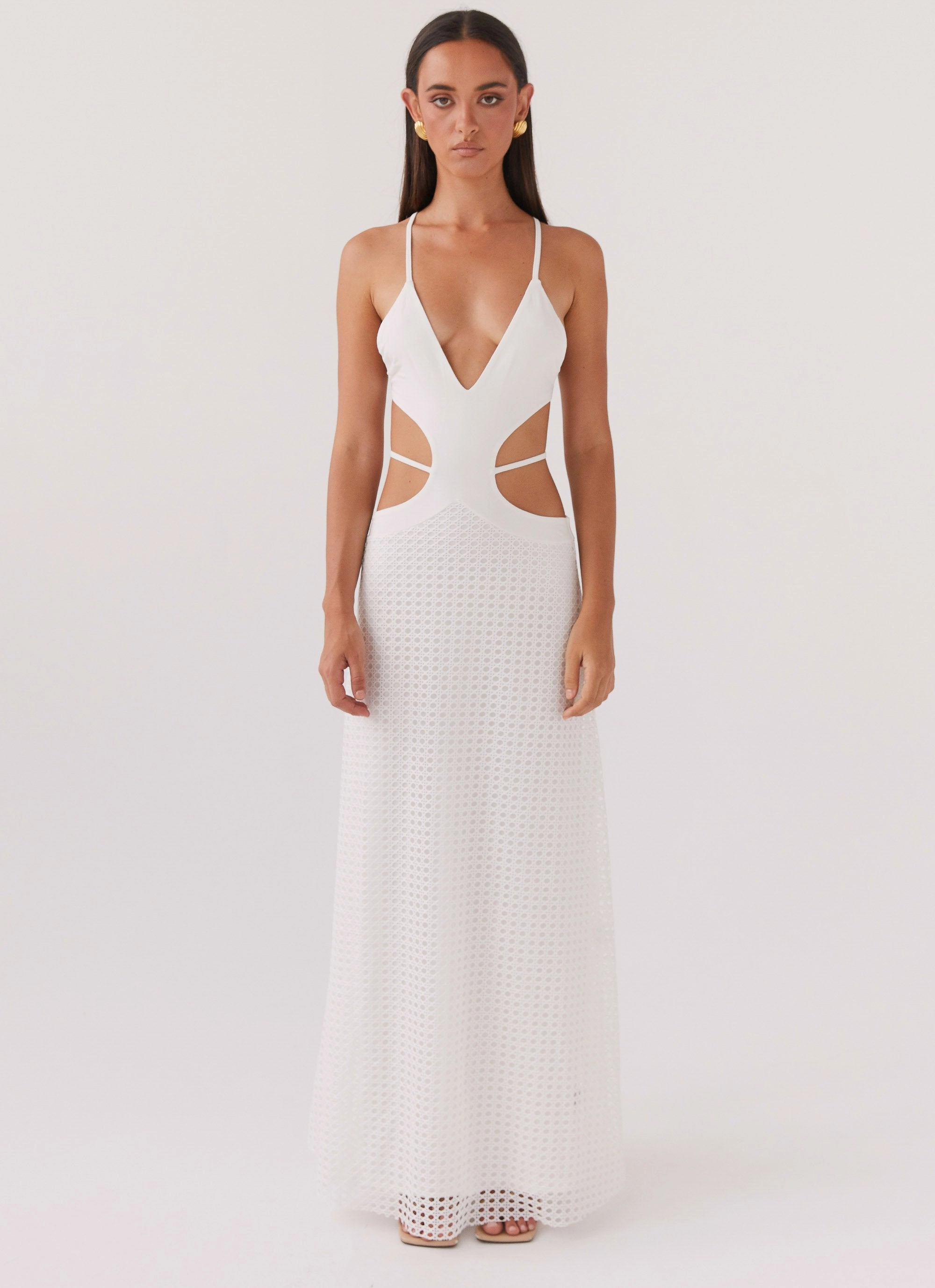Refined Line Enchanted Melodies Maxi Dress - White