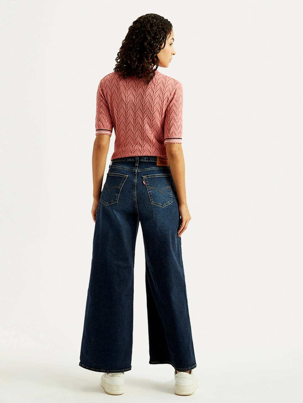 Lightweight Denim Athlete Fit Holiday Vibes Women's 728 Dark Blue Flared Fit Mid Rise Jeans