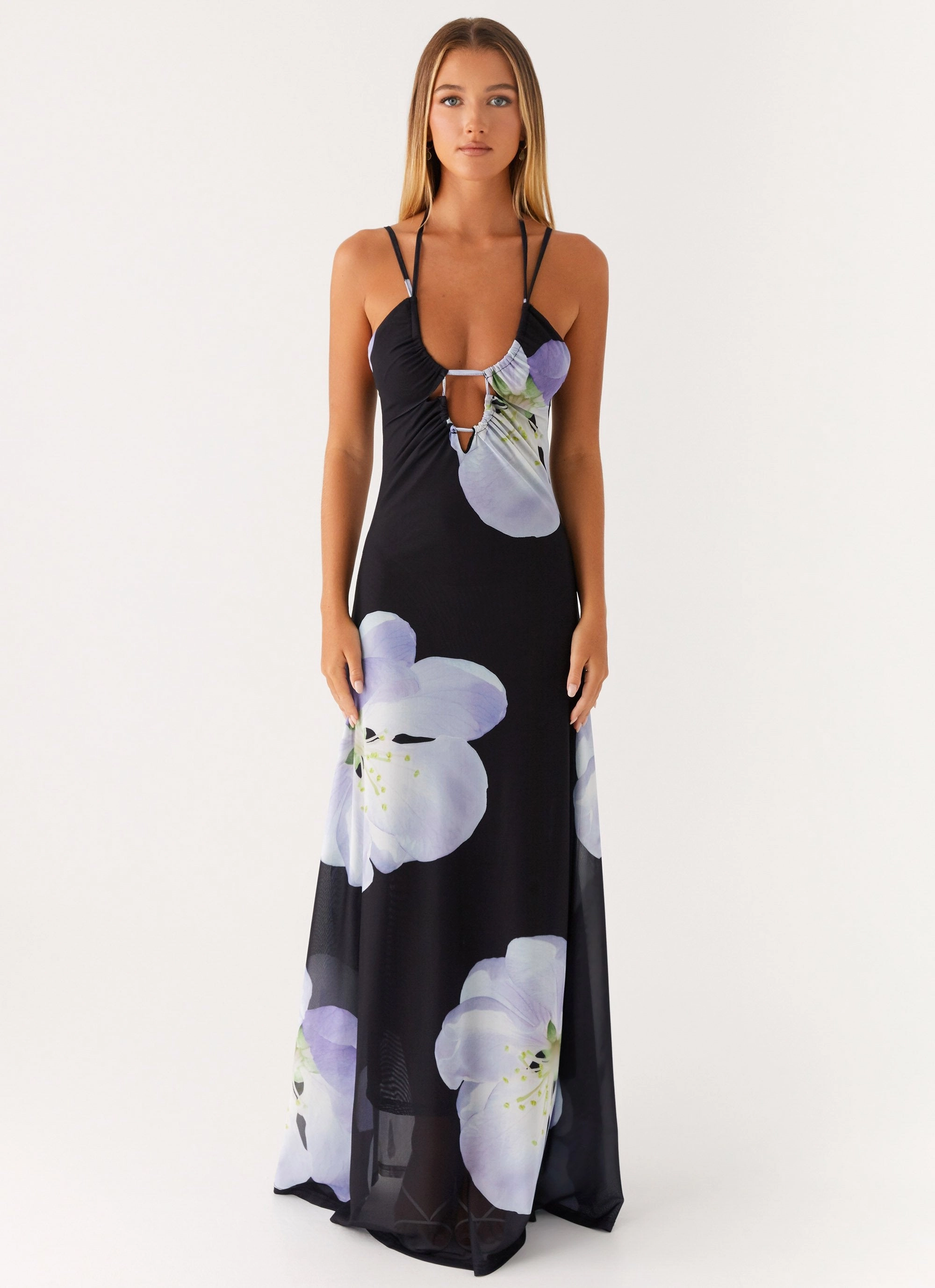Enrika Maxi Dress - Flower Print Smart and Relaxed