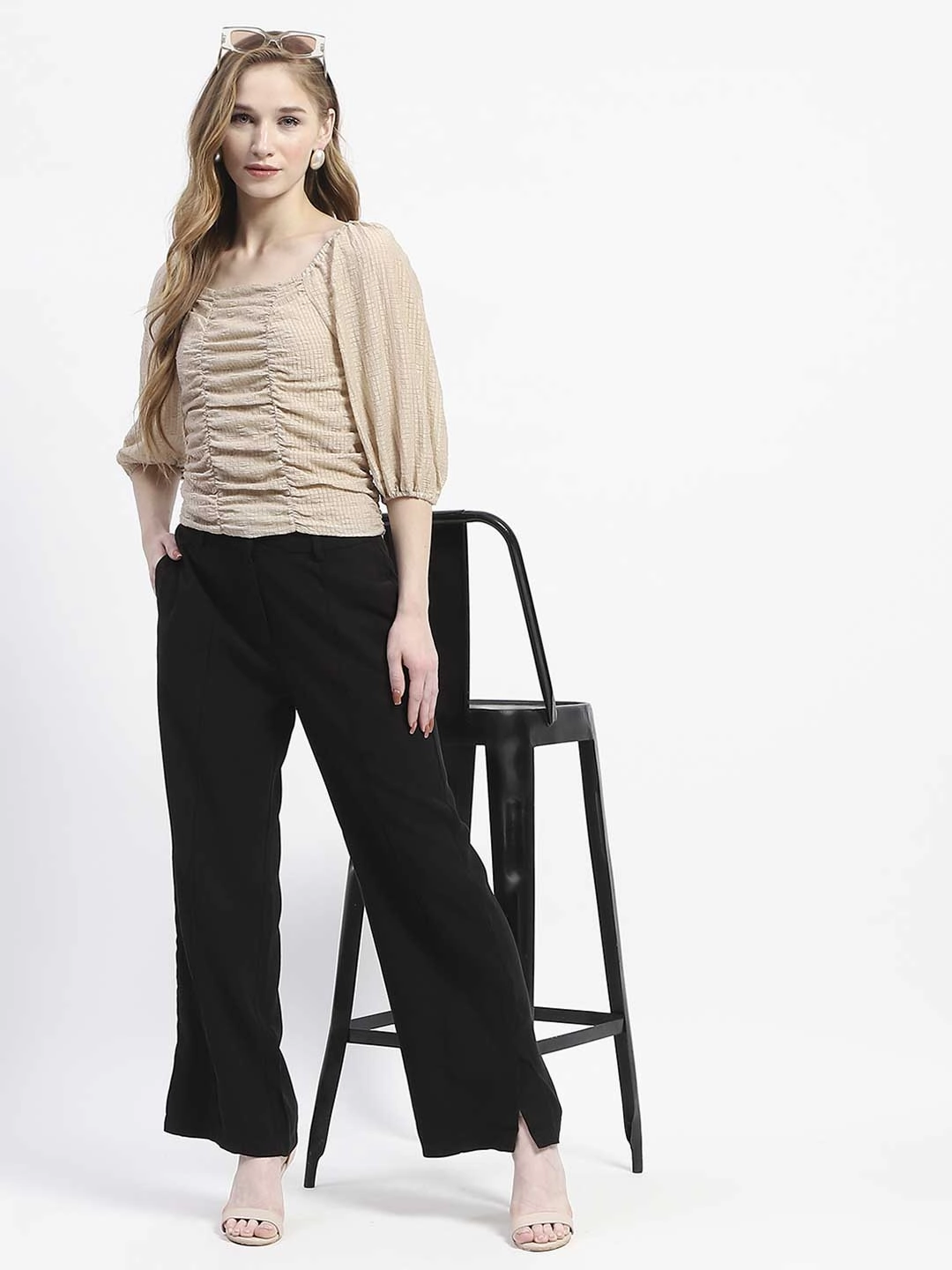 Madame Black Wide-Leg Trousers QuickReleaseFastenings