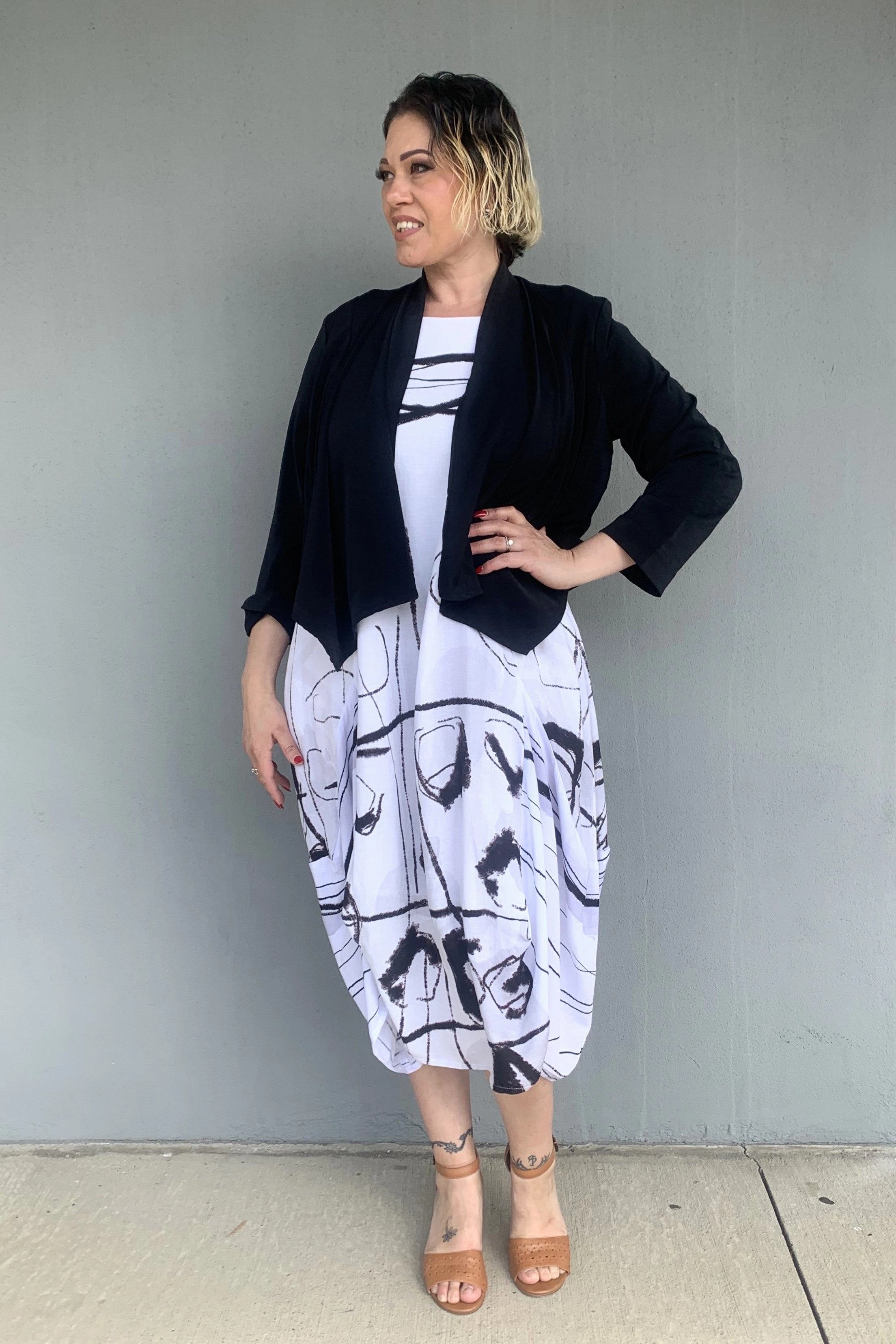 Casual Staple Micro Perforated Panels Ever Sassy - 64011 Slinky Knit Cover Up