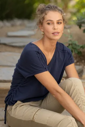 Everyday Fashion Diggory Tee | Navy, Lingwood Sands Odor Resistant Material