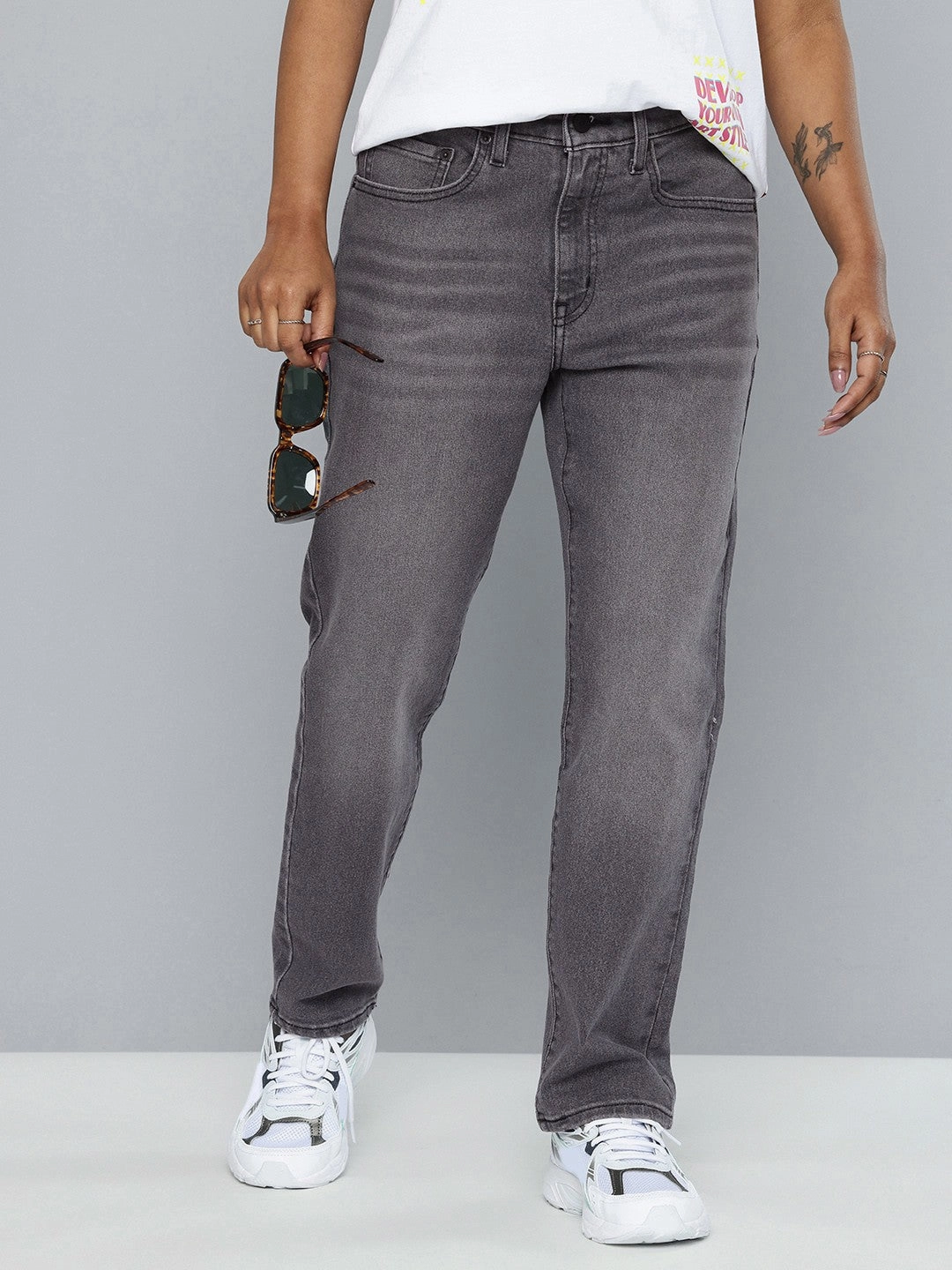 Smart Layer Women's 724 Black Straight Fit High Rise Jeans