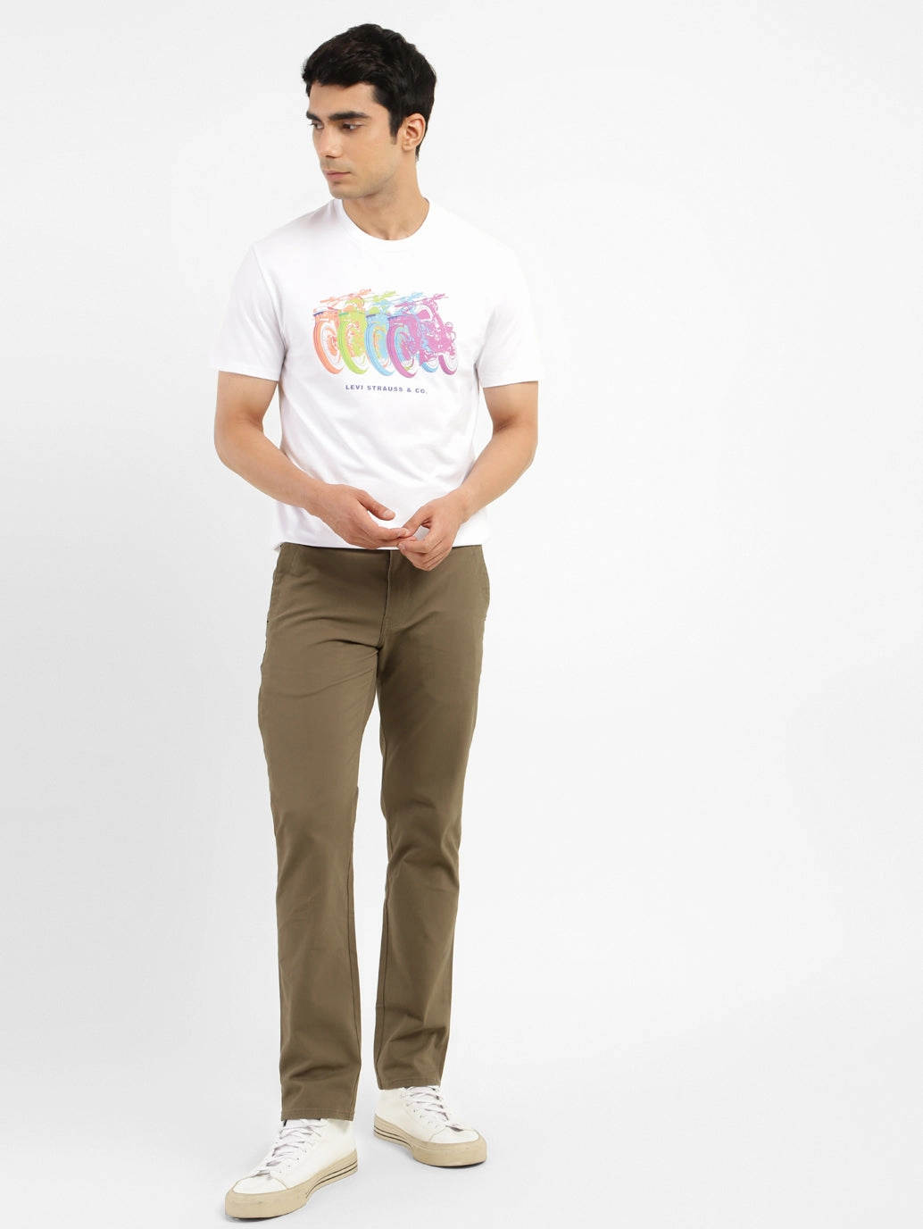 Men's Slim Fit Trousers Easy Layer clean look